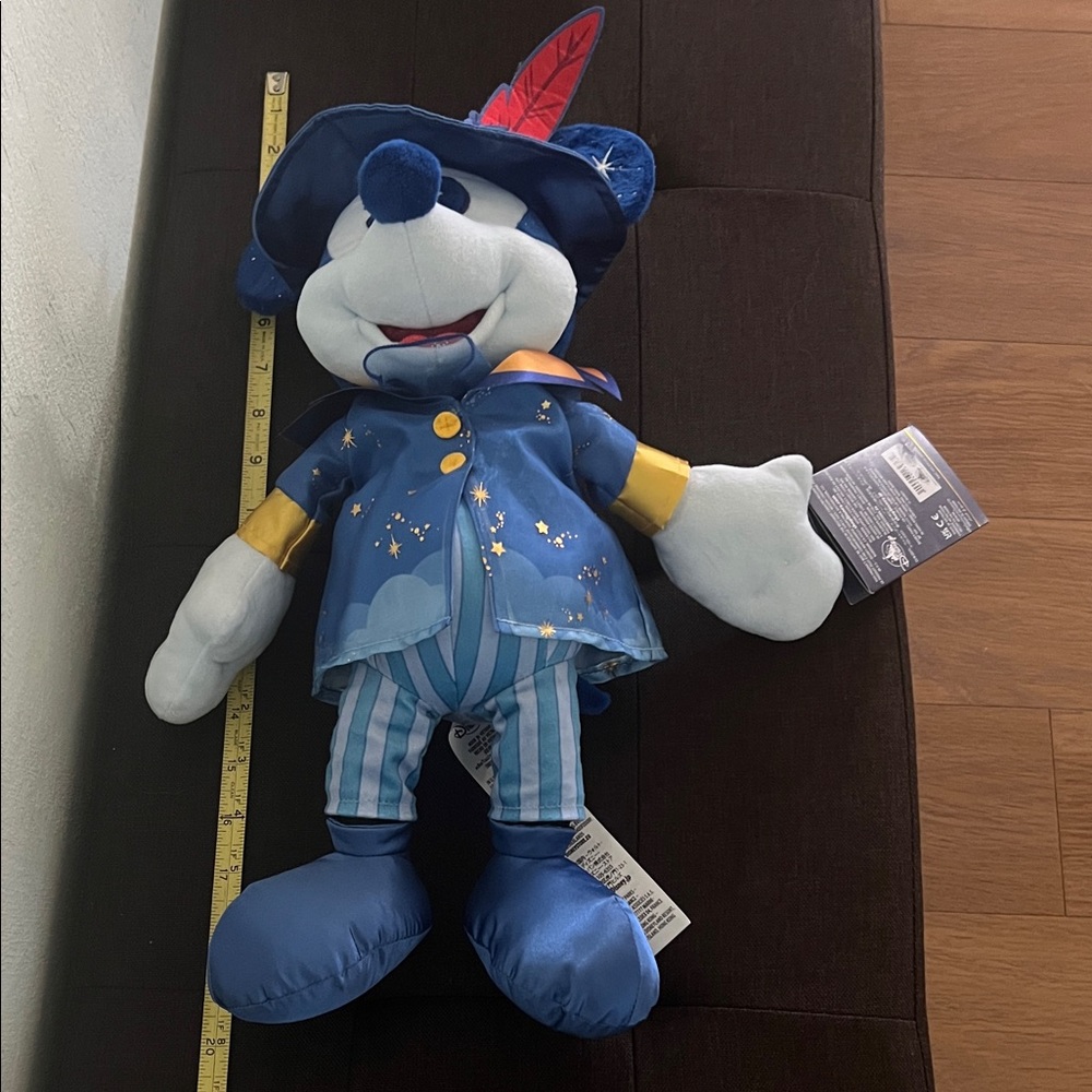 ( 0380) Disney Sorcerer Mickey Mouse Plush - Blue and White - Picture 3 of 6